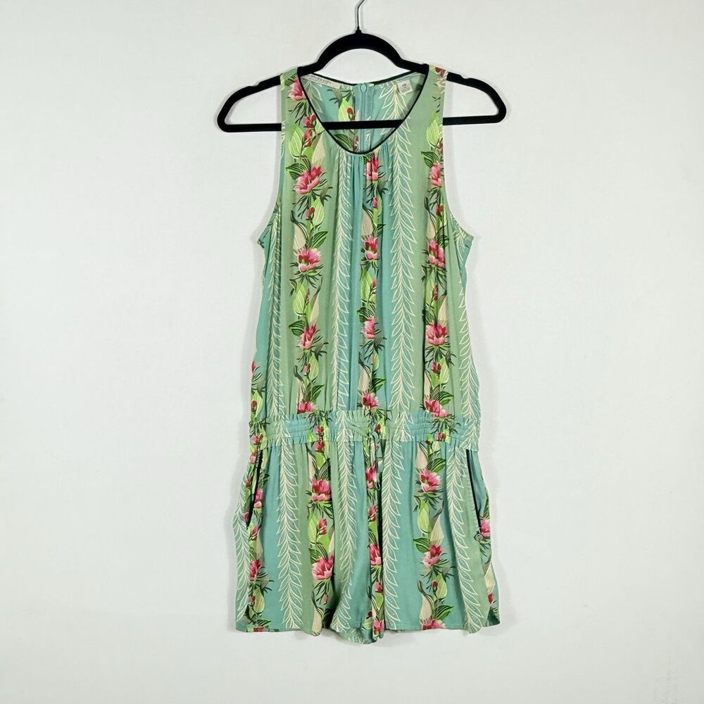 Scotch & Soda Mint Green Floral Jumpsuit Romper